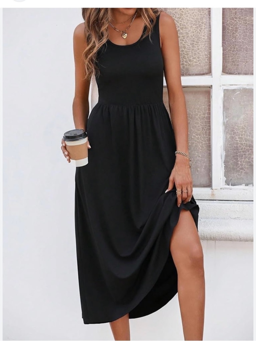 Black Maxi Dress With Pockets